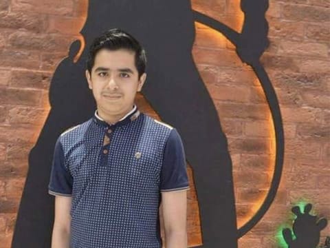A photo of Hafiz Hunain Bilal shared on twitter by his cousin Rimsha Naeem   Twitter/Rimsha Naeem  