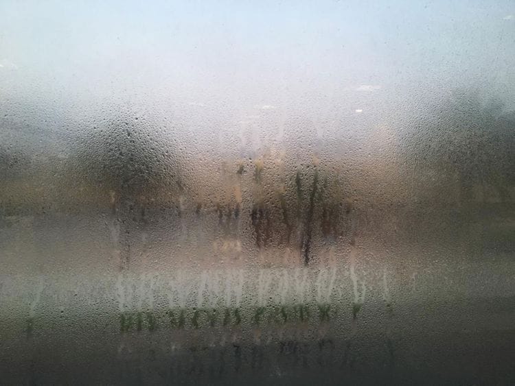 Humidity mist fog glass mist