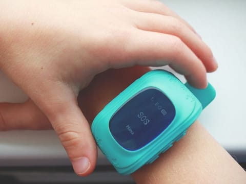 Child smart watch with GPS tracker. 