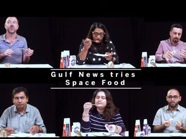 NAT 190913 Gulf News tries Space Food-1568367566425