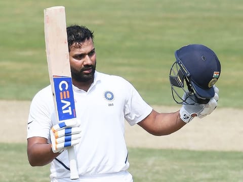 Rohit Sharma played the waiting game to score a classy century, his first in overseas Tests, at The Oval on Saturday.