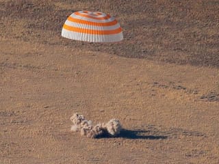 In pictures: Soyuz lands in Kazakhstan, Emirati astronaut Hazzaa AlMansoori back on Earth from ISS