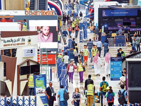 Preparations under way for Gitex Technology Week, which starts today at the Dubai World Trade Centre. 