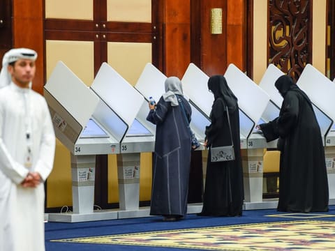 Dubai voters during the last FNC elections