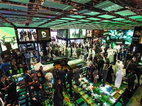 Visitors at Etisalat pavilion on the opening day of Gitex Technology Week at Dubai World Trade Centre last year.