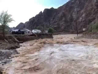 Pictures: Heavy rain and hailstorms lash parts of UAE