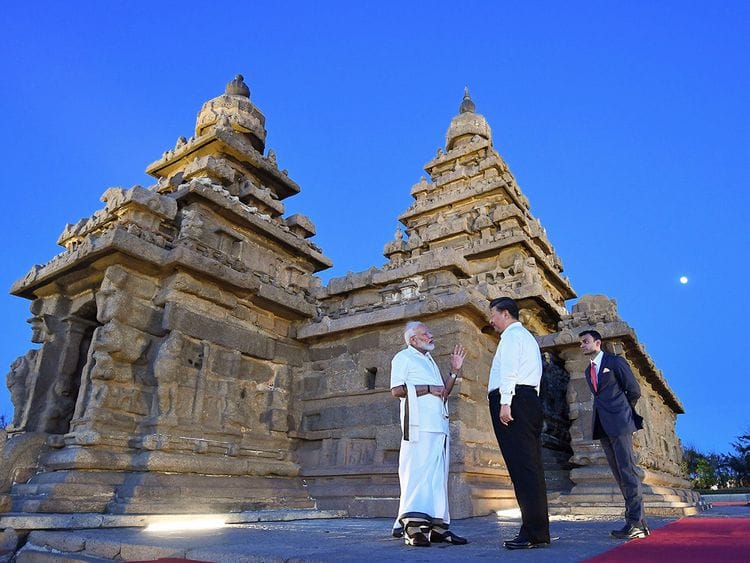 Narendra Modi with Chinese President Xi Jinping