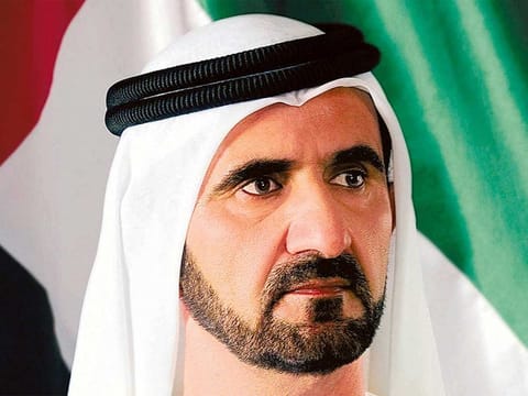 His Highness Sheikh Mohammed bin Rashid Al Maktoum, Vice President, Prime Minister of the UAE, and Ruler of Dubai.