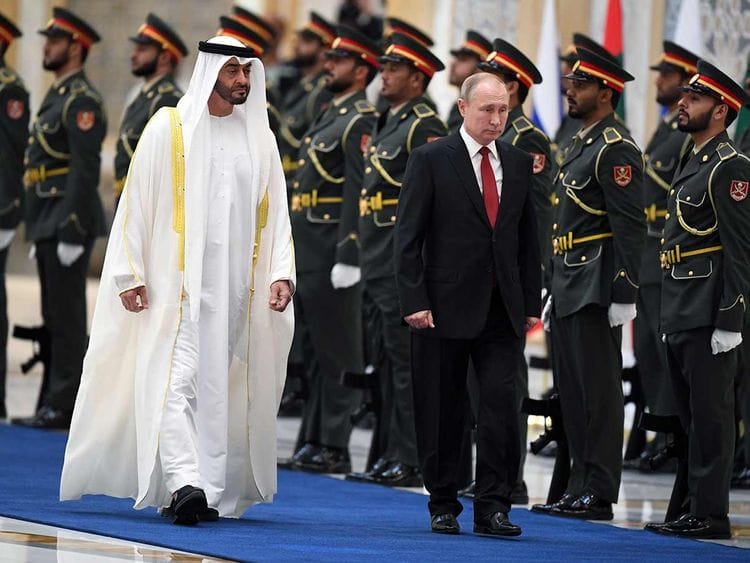Putin Sheikh Mohamed 2019