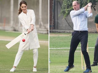 Pictures: Prince William, Kate Middleton visit cricket academy in Lahore, play match 
