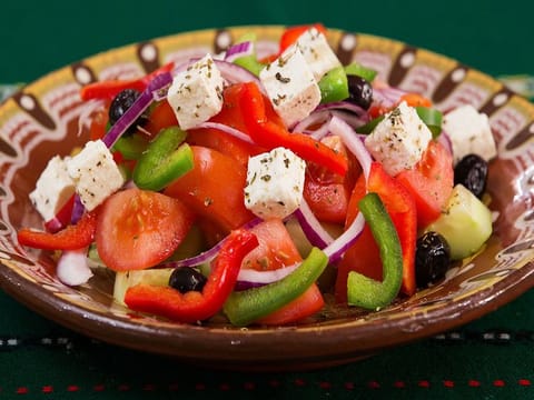 Greek salad. For illustrative purposes only.