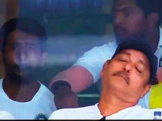 India’s Ravi Shastri caught napping by social media jokers