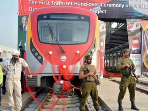 Trial run for the Pakistan's first metro project "The Orange Line Metro Train' is set to start on October 28.