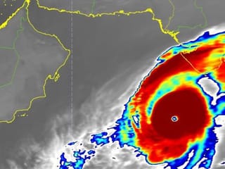 Tropical cyclone Category 4 intensifies near Arabian Sea