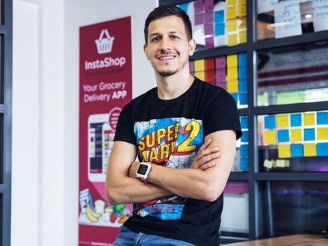 John Tsioris left a corporate life at Philips behind to found InstaShop in 2015 