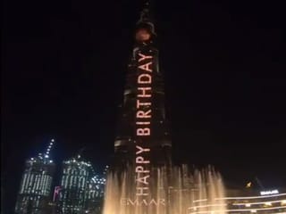 Video: Burj Khalifa lights up for Shah Rukh Khan