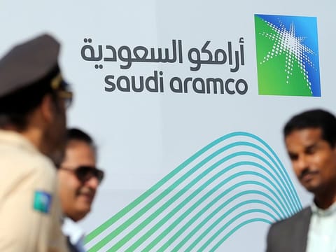 Shares of Saudi Aramco opened at 34 riyals (Dh33.26) on Wednesday, their lowest level since the oil giant began trading on December 11