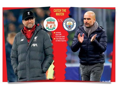 Pep Guardiola (right) will be desperate to make a dent in the Anfield fortress of Juergen Klopp.