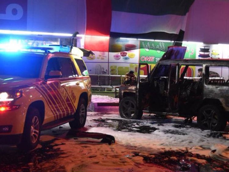 Abu Dhabi accident at the port area