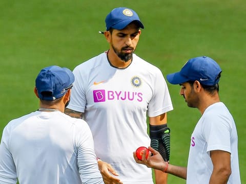 To be or not to be: Indian pace bowler Bhuvaneswar Kumar (right) and Mohammed Shami (back to camera) may be hard-pressed to keep the shine on the ball if they are not alllowed to apply saliva on the ball in the one-day series against South Africa.