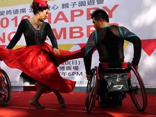 Taiwan's wheelchair athletes find love on the dance floor