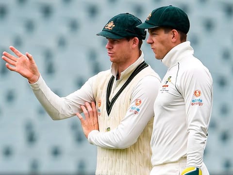 Steve Smith and Australia captain Tim Paine