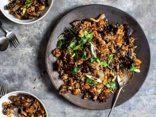 Recipe: Sweet spiced mushroom and apricot pilaf
