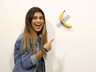 Banana hanging on a wall sells for $120,000 at Miami Basel Art Fair