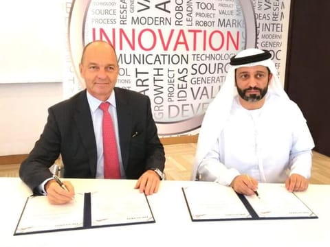 Roads and Transport Authority (RTA) has signed a Memorandum of Understanding (MoU) with Reviver Auto Accessories Trading Company (Regional Office of the American Reviver Auto Company) calling for experimenting the use of digital vehicle plates. Such plates are fitted with features such as monitoring traffic congestions, and licensing-related matters as well as road safety and security. 
The MOU was signed by Abdullah Yousef Al Ali, CEO of Licensing Agency at RTA and Patrick Allainguillaume, General Manager & Senior Vice President,EMEA  for Reviver
RTA