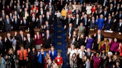 House of Representatives during the opening session of the 116th Congress on Capitol Hill January 3, 2019 in Washington, DC.