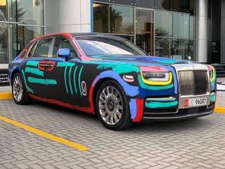 Look: This Rolls-Royce Phantom was customised by an artist (and no, he isn't five years old...)