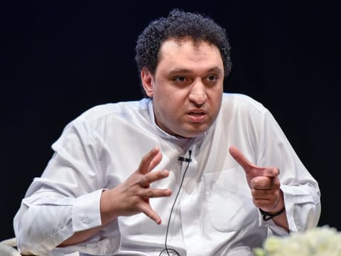 Emirati composer Mohammed Fairouz, during the launch of Dubai first UAE opera to showcase UAE’s rich cultural heritage and spirit of inclusivity and innovation by Expo 2020 at The Studio, Dubai Opera, Dubai. 16th April 2019. Photo: Ahmed Ramzan/ Gulf News to go along with Jumana Khamis's story Photo: Ahmed Ramzan/ Gulf News