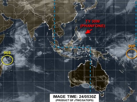 Though much weaker, Phanfone was tracking a similar path as Super Typhoon Haiyan, the country's deadliest cyclone on record which left more than 7,300 people dead or missing in 2013