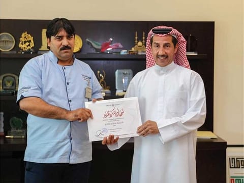 Shamshad Malang was honoured by Sharjah RTA on Thursday for returning Dh15,000 discovered in his cab. 