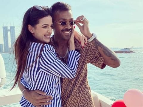 Photos: Hardik Pandya announces engagement with Serbian actress Natasa Stankovic in Dubai