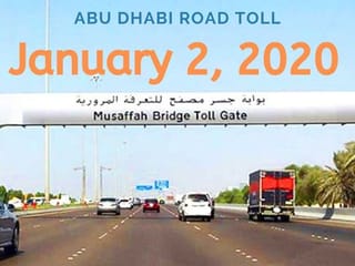January 2: Start of Abu Dhabi toll gate system