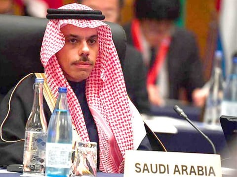 Saudi Foreign Minister Prince Faisal bin Farhan 