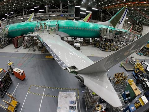 Boeing finally wants pilots to get hands on with 737 Max flight simulators. File picture of a Boeing 737 assembly facility in Renton, Washington.