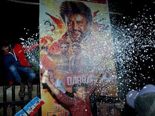 Photos: Fans celebrate release of superstar Rajinikanth's 'Darbar'