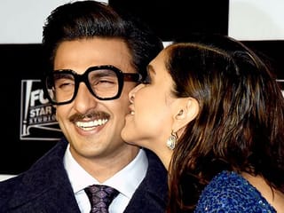 Pictures: Deepika Padukone and Ranveer Singh steal a kiss at 'Chhapaak' special screening