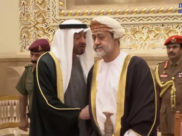 20200113_sheikh Mohammad bin zayed with Sultan Haitham 