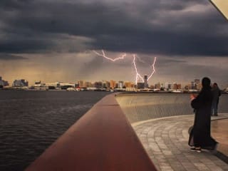 Photos: Gulf News readers share pictures of rain, lightning and flooded roads in the UAE