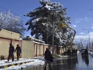 Photos: Balochistan capital Quetta receives season's heavy snowfall