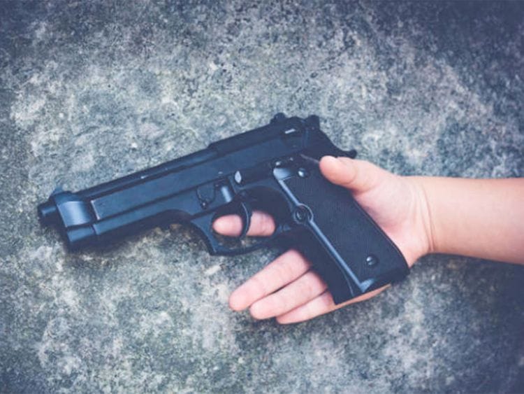pistol, gun, shoot