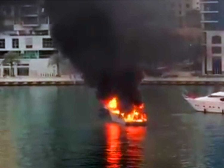 Marina fire
