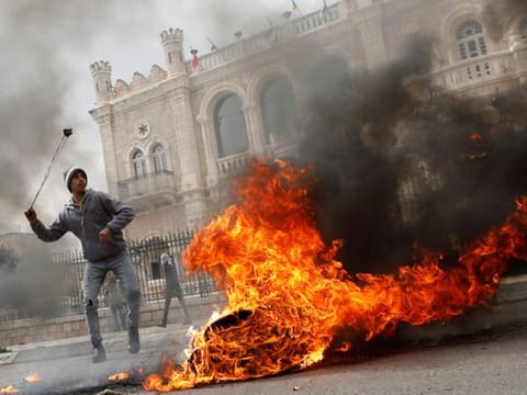 Pictures: Palestinians protest Trump's Mideast peace plan
