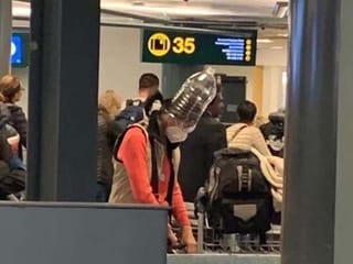 Pictures of people using DIY masks emerge online, shortage hits different regions