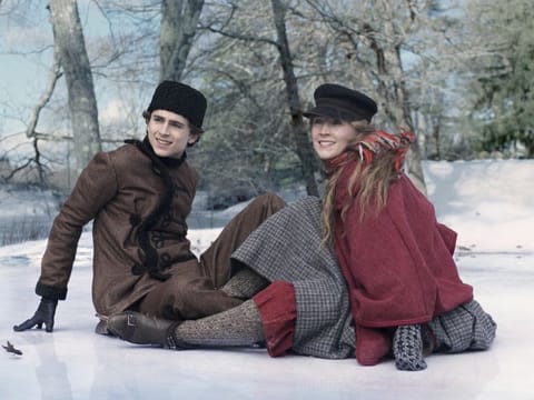 Timothee Chalamet and Saoirse Ronan in 'Little Women'. 