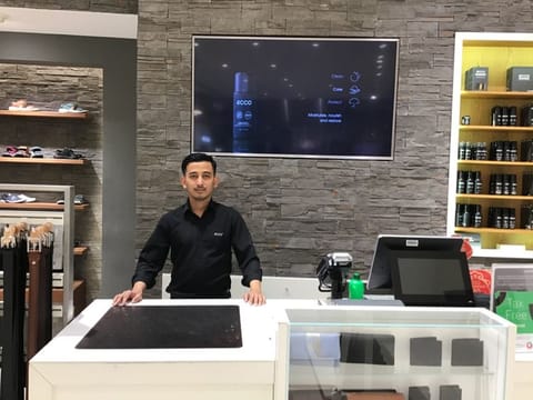 Sudip at ECCO store Dubai Mall 