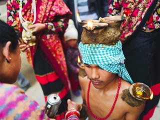 Hindu devotees mark Madhav Narayan festival